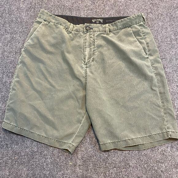 Billabong Other - BillaBong Mens Size 34 New Order Submersible Chino Shorts Olive Green Flat Front